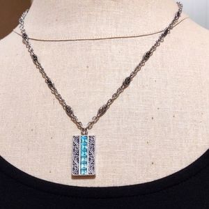 Turquoise and silver necklace